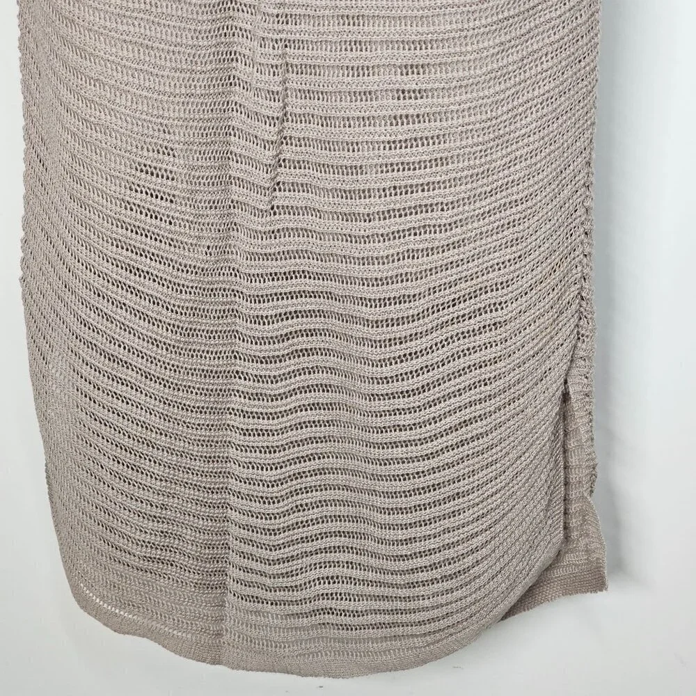 Callahan Knitwear Genny Skirt Electric Purple‎ Brown Cotton Women's Small NWT
